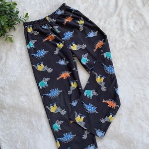 Carter’s Boys 7 Gray Dinosaur Pajama Bottoms EUC PJs
